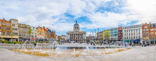 Image Of Nottingham City Market Square